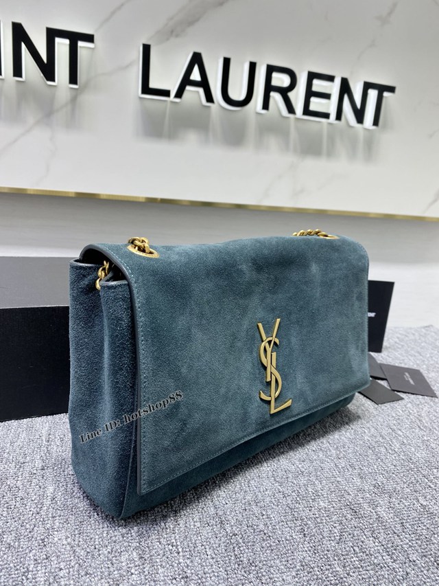 YSL專櫃新款平紋磨砂皮兩面用肩背包 聖羅蘭南非牛皮兩面用鏈條女包 553804 blys1108
